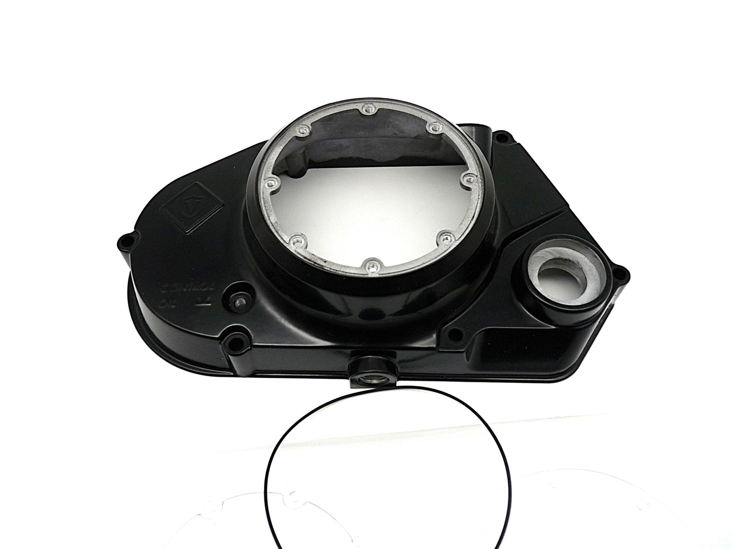 Simson Kupplungsdeckel SCHWARZ mit Sichtfenster für S51, SR50, KR51/2 gewölbt mit Verschluss