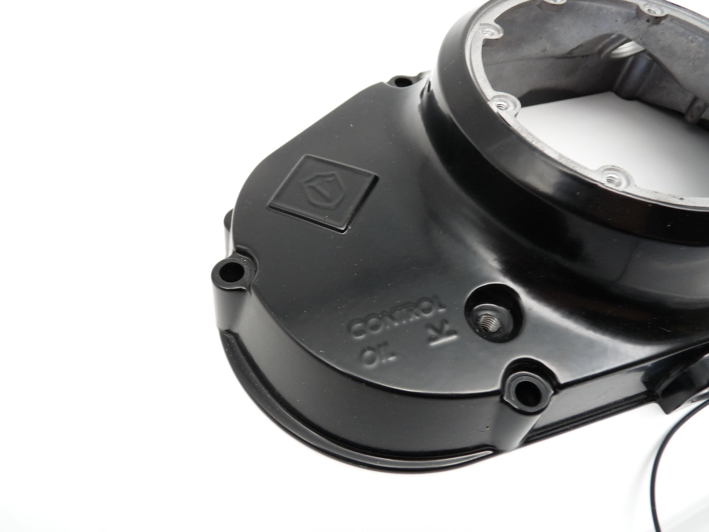 Simson Kupplungsdeckel SCHWARZ mit Sichtfenster für S51, SR50, KR51/2 gewölbt mit Verschluss