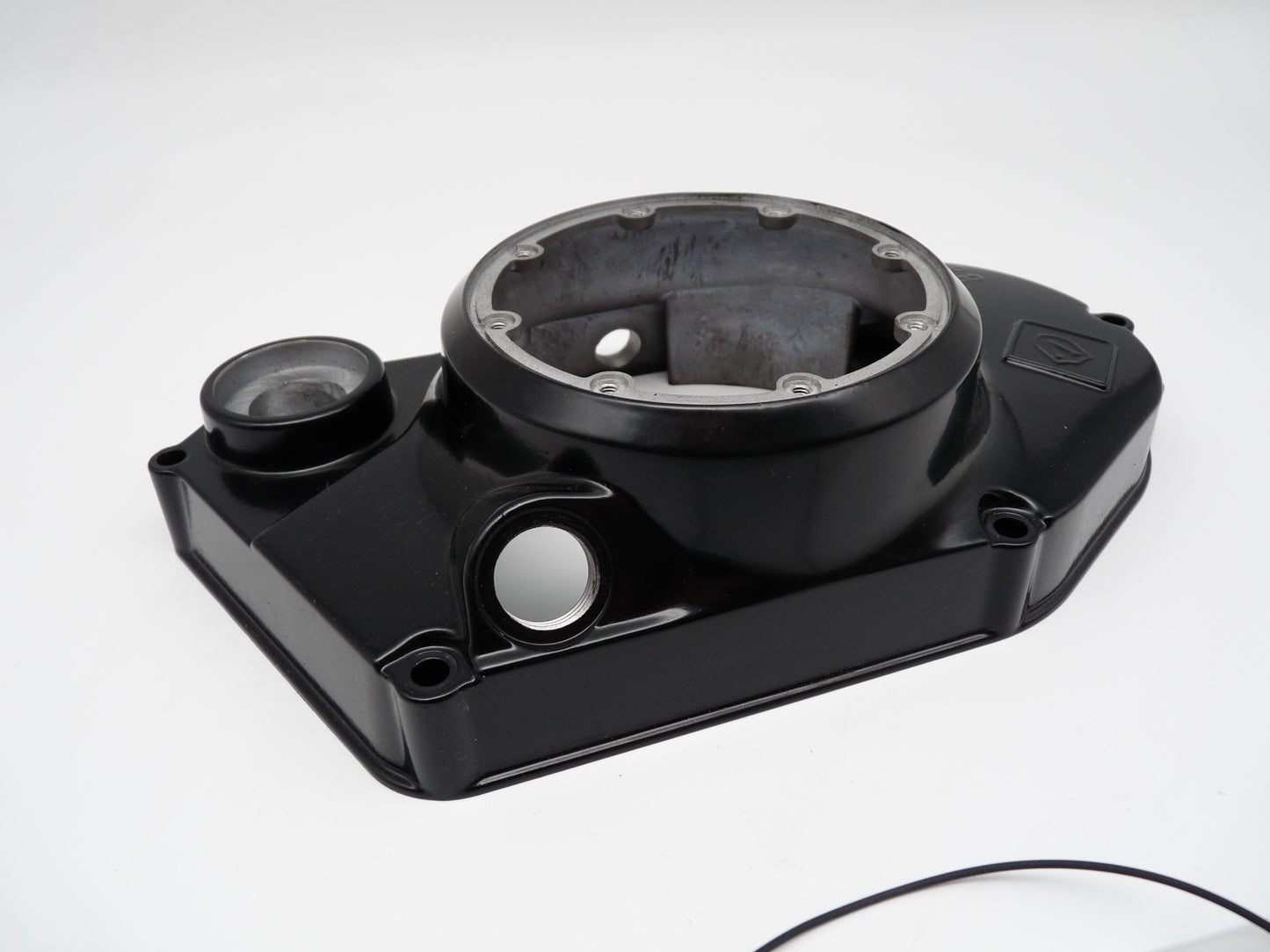 Simson Kupplungsdeckel SCHWARZ mit Sichtfenster für S51, SR50, KR51/2 gewölbt mit Verschluss